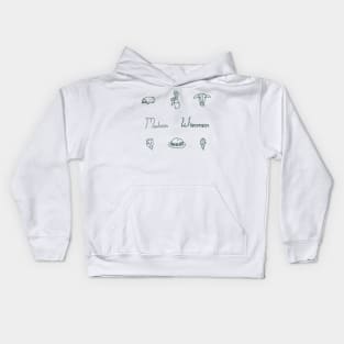 Madison Summer Sketches Kids Hoodie